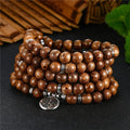 Buddhist Mala Bracelet with 108 Tibetan Beads