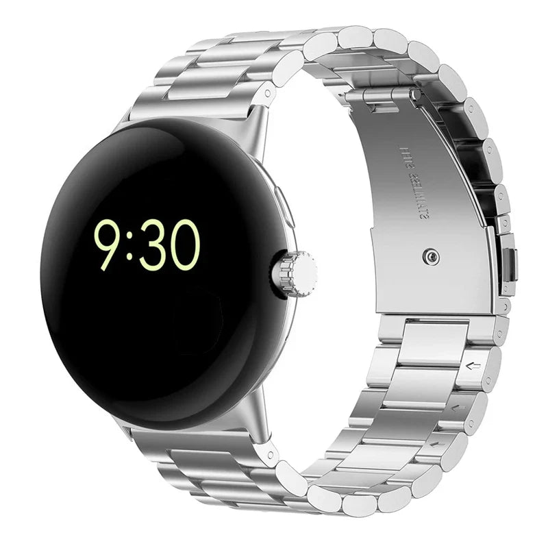 Hardened Steel Watch Band for Google Pixel Watch 1 & 2 silver