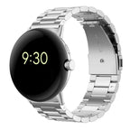 Hardened Steel Watch Band for Google Pixel Watch 1 & 2 silver