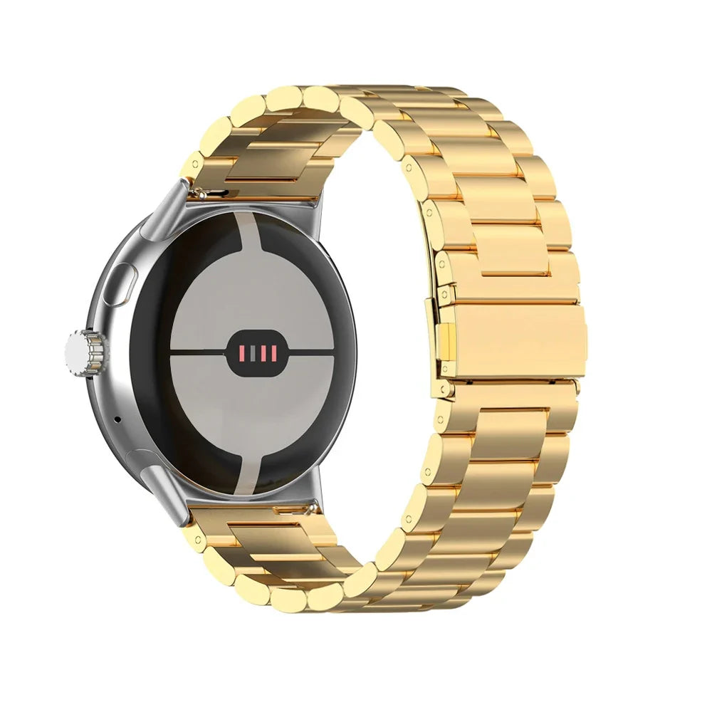 Hardened Steel Watch Band for Google Pixel Watch 1 & 2 gold