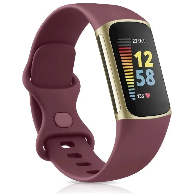 Fitbit Charge 5 Watch Band Burgundy