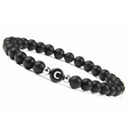 Black initial c bracelet