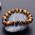 Tiger’s Eye Cuban Link Bracelet for Men and Women – Protection Against Negative Energies, Relaxation, Stress Relief