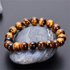 Tiger’s Eye Cuban Link Bracelet for Men and Women – Protection Against Negative Energies, Relaxation, Stress Relief