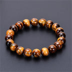 Tiger’s Eye Cuban Link Bracelet for Men and Women – Protection Against Negative Energies, Relaxation, Stress Relief