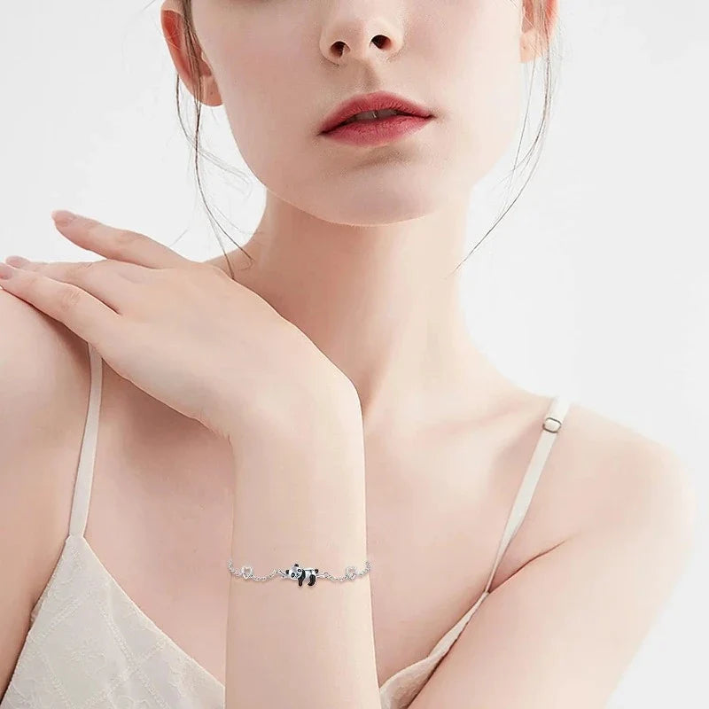 Panda Silver Bracelet