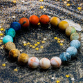 Solar System 7 Chakras Planet Beaded Bracelet