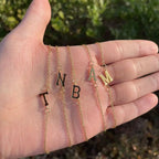 Personalized Bracelet for Women with Gold Initial n