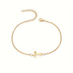 Personalized Bracelet for Women with Gold Initial t