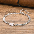 Men's initial bracelet