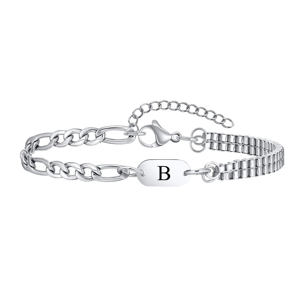 Men's initial bracelet b