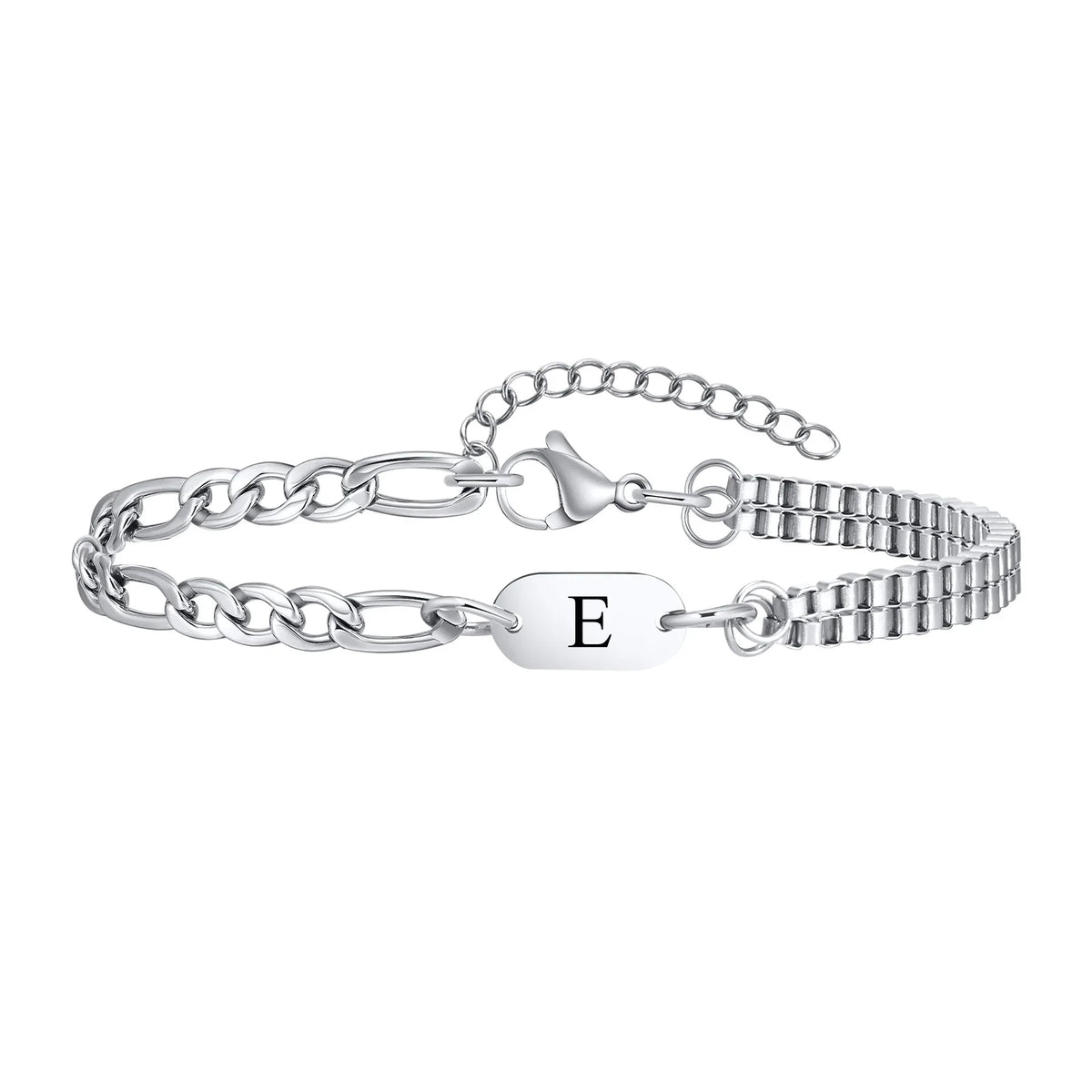 Men's initial bracelet e