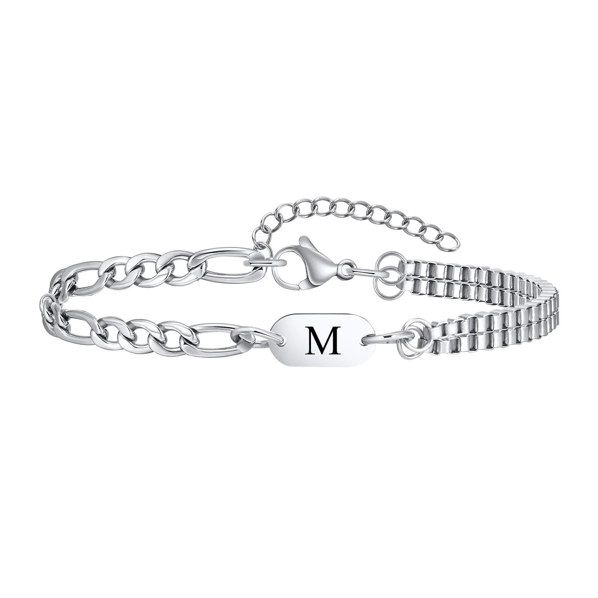 Men's initial bracelet m