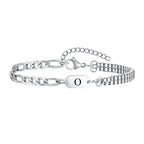 Men's initial bracelet o