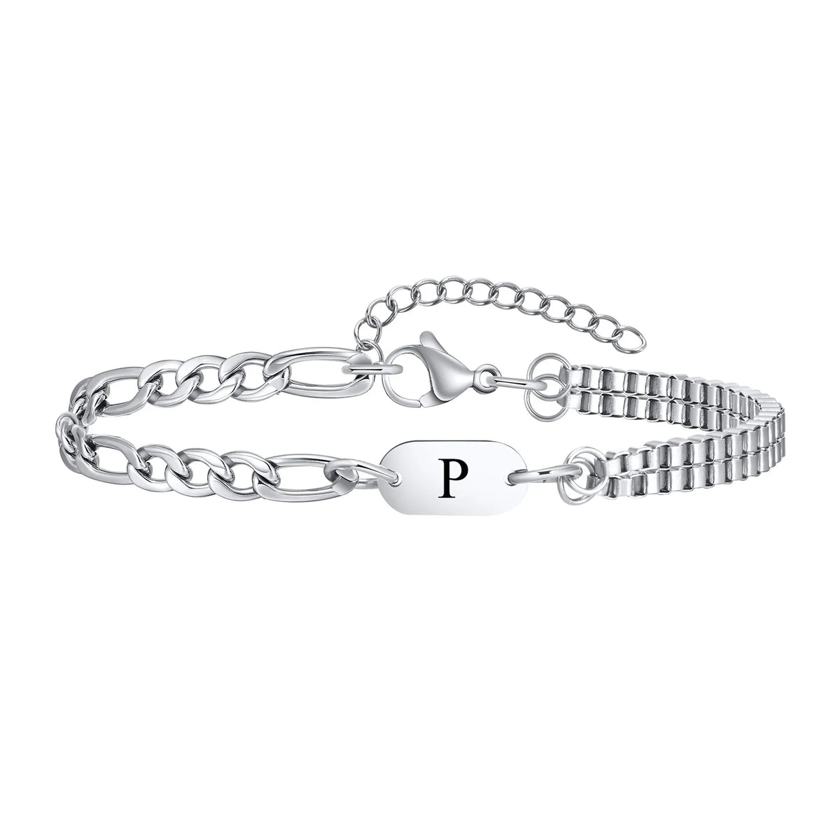 Men's initial bracelet p