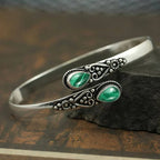 Retro Water Drop Chain Bracelet Green