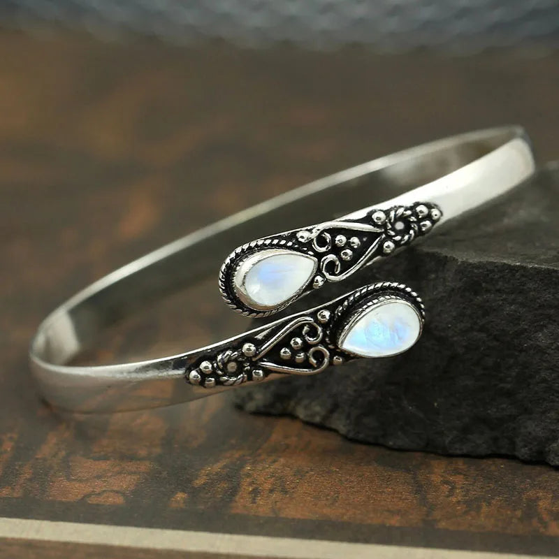 Retro Water Drop Chain Bracelet Blue