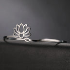 Women’s Lotus Flower Bangle in Silver