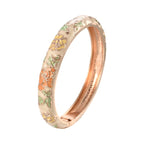 Romantic Flower Link Bracelet Beige