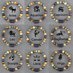Zodiac Sign Bracelet 12 Constellations ID Bracelet Men Women Astrology