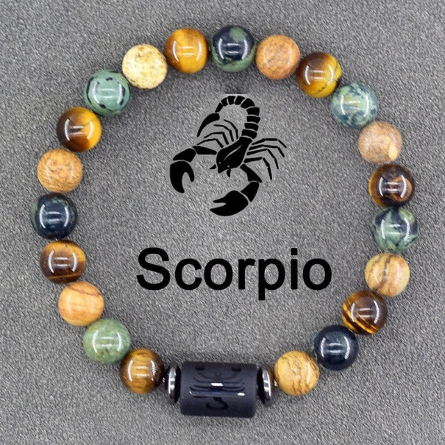 Zodiac Sign Bracelet 12 Constellations Scorpio