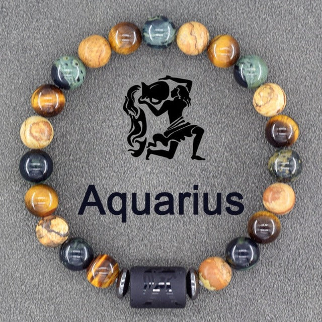 Zodiac Sign Bracelet 12 Constellations Aquarius