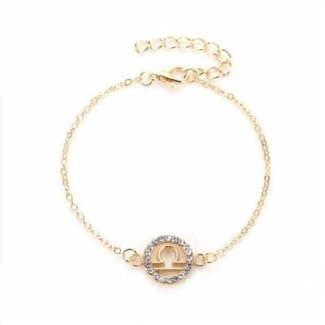 Zodiac Sign Bracelet 12 Constellations Men Women Astrology