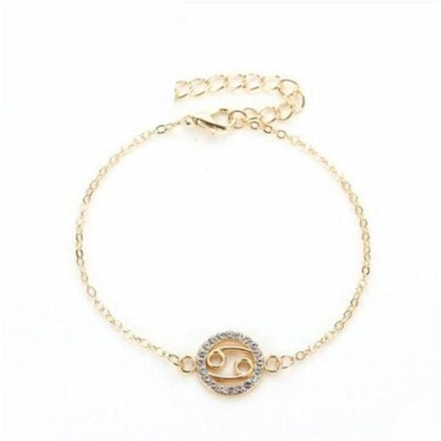 Zodiac Sign Bracelet 12 Constellations Men Women Astrology