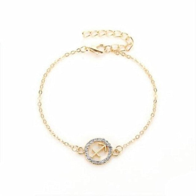 Zodiac Sign Bracelet 12 Constellations Men Women Astrology