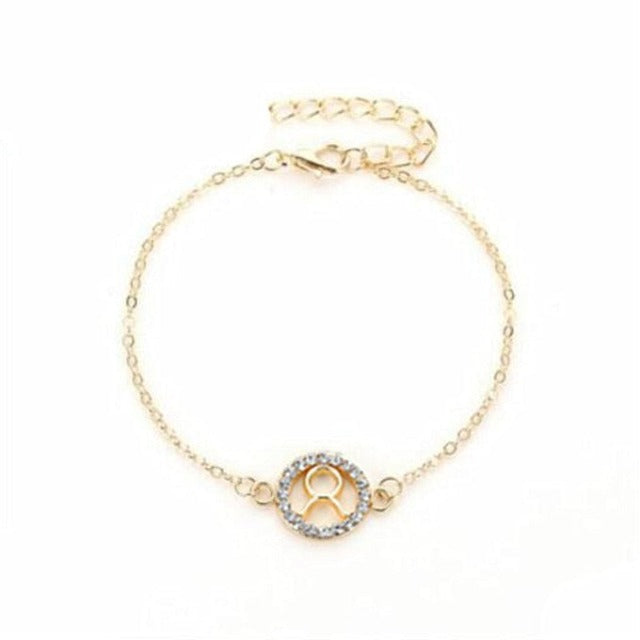 Zodiac Sign Bracelet 12 Constellations Men Women Astrology