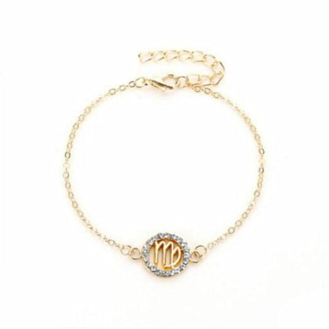 Zodiac Sign Bracelet 12 Constellations Men Women Astrology