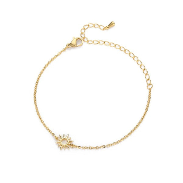 Sun Bracelet for Women, Astre Curb Bracelet in gold 