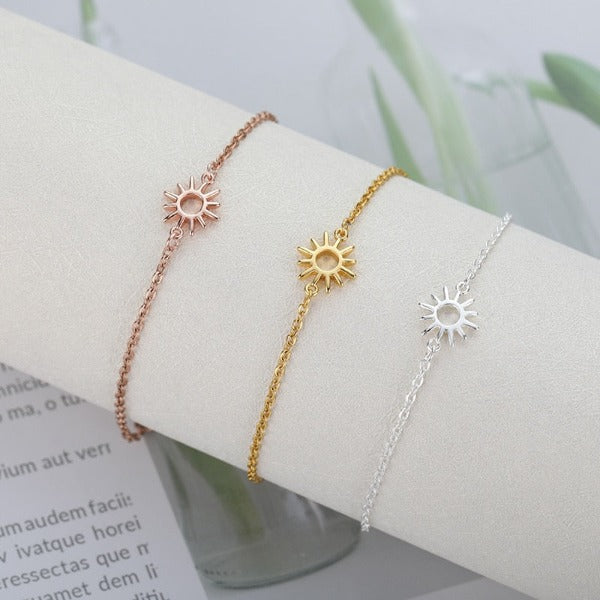Sun Bracelet for Women, Astre Curb Bracelet