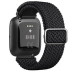 Super Stretch Band for Fitbit Versa 1 Versa 2 Versa Lite Watch Black