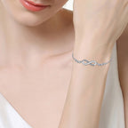 Infinity Symbol Silver Chain Bracelet for Women