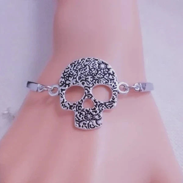 Women's Skull Bracelet silver