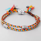 Orange Tibetan Braided Lucky Bracelet