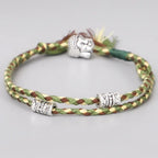 Green Tibetan Braided Lucky Bracelet