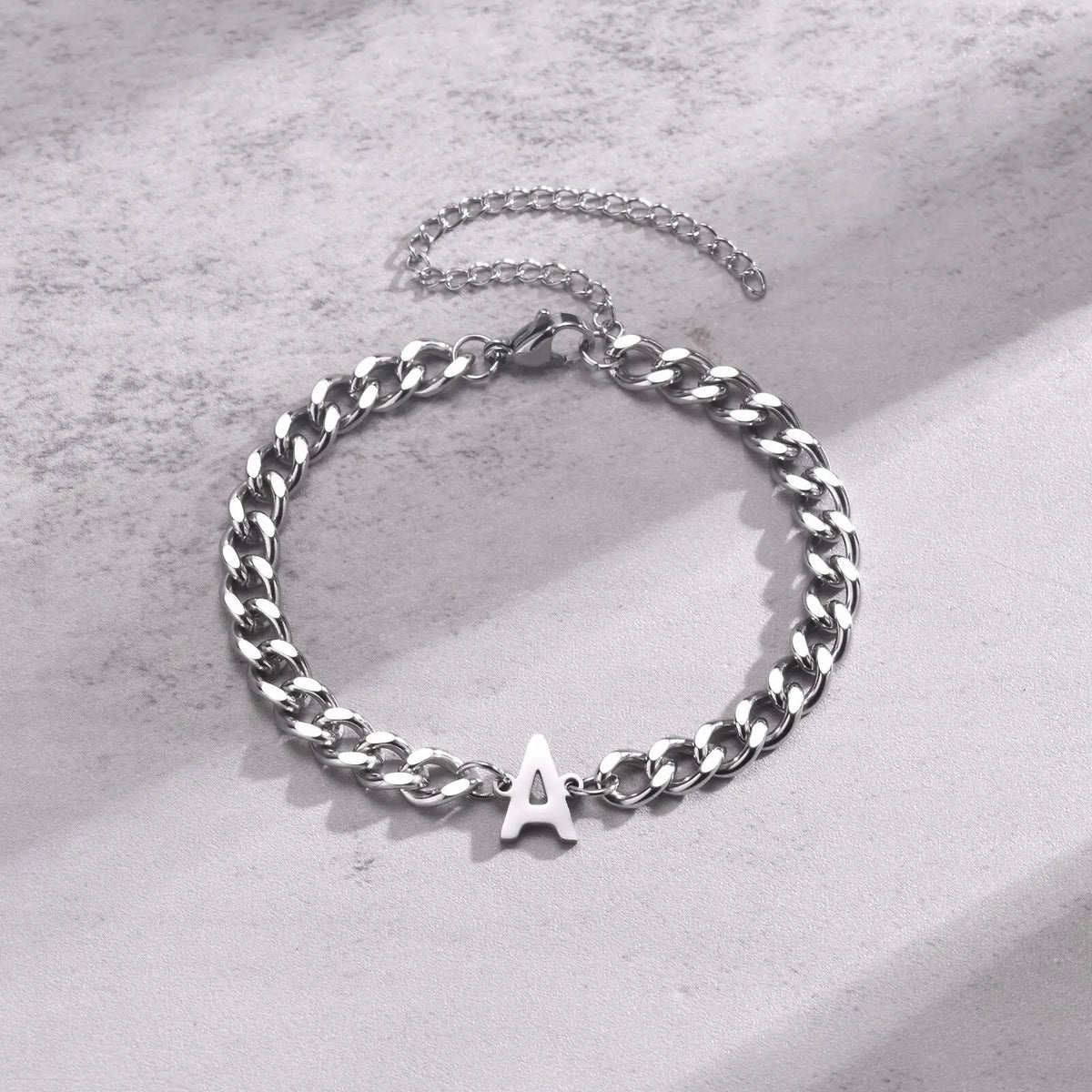 Twisted initial bracelet a