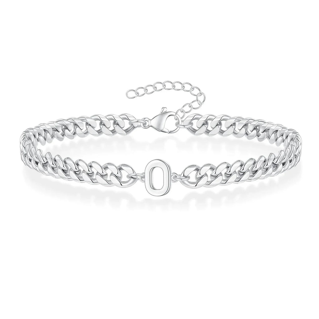 Twisted initial bracelet o