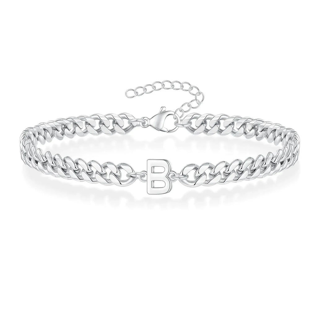 Twisted initial bracelet b