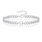 Twisted initial bracelet b