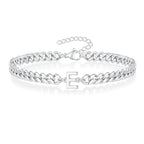 Twisted initial bracelet e