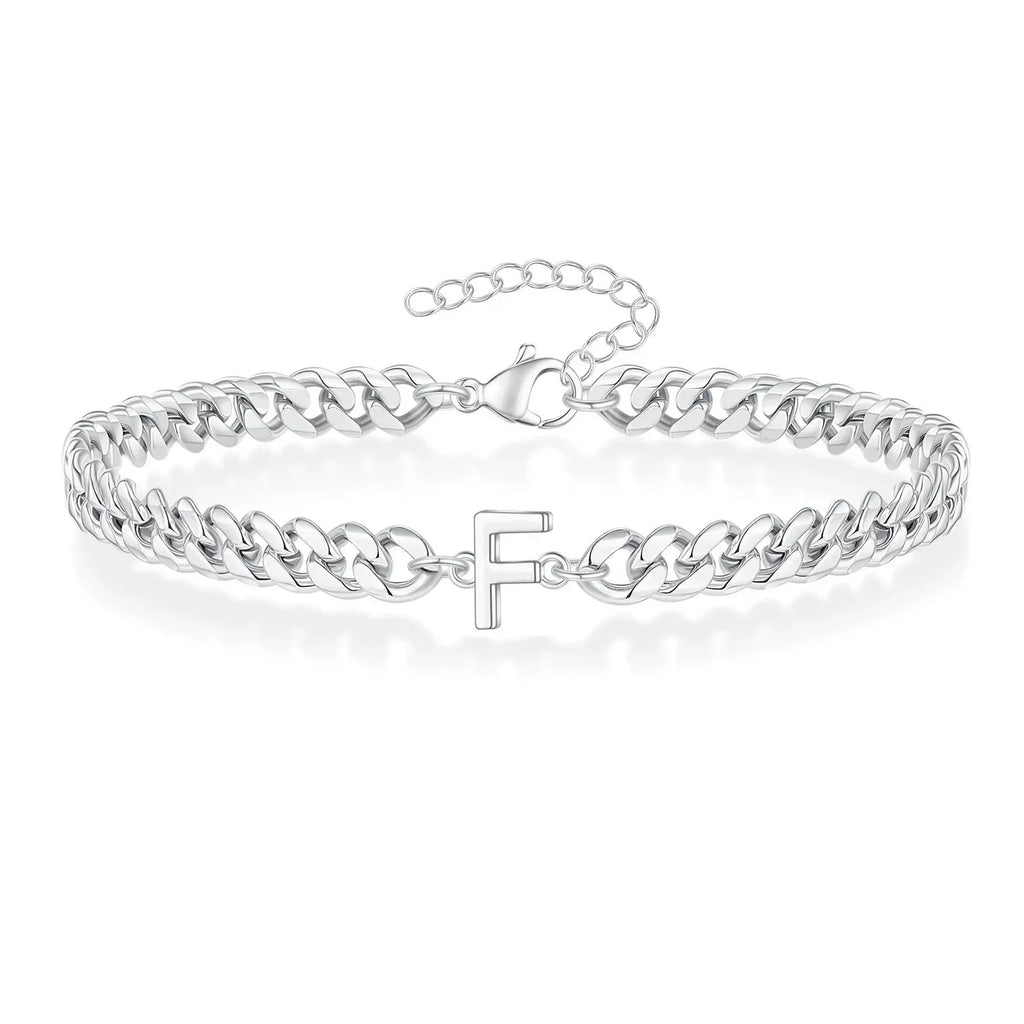 Twisted initial bracelet f