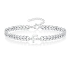 Twisted initial bracelet f