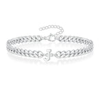 Twisted initial bracelet j