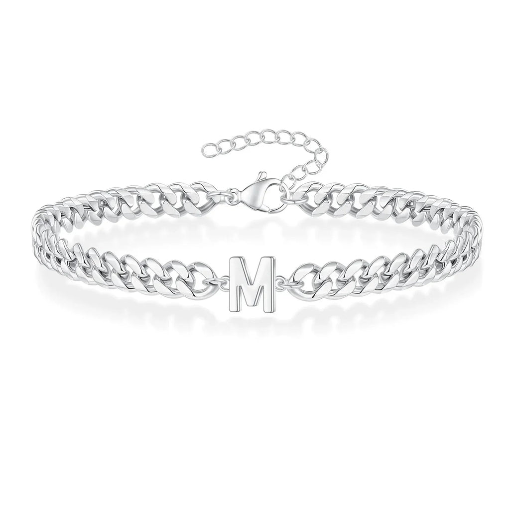 Twisted initial bracelet m