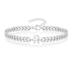 Twisted initial bracelet r