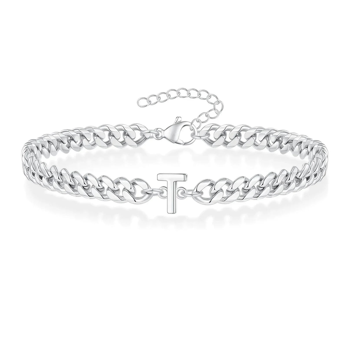 Twisted initial bracelet t