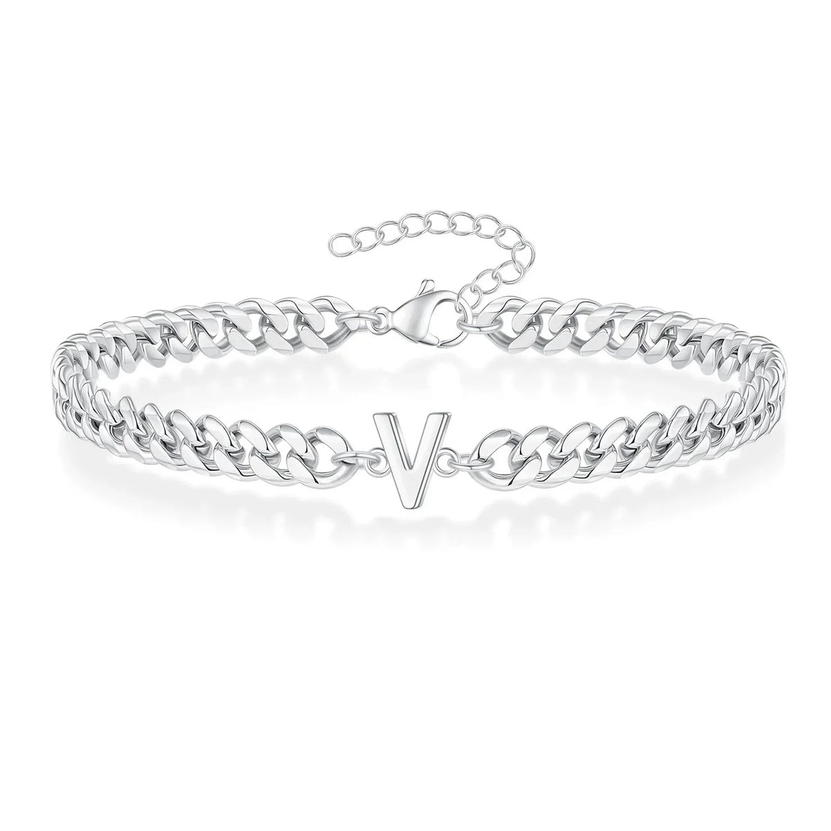 Twisted initial bracelet v